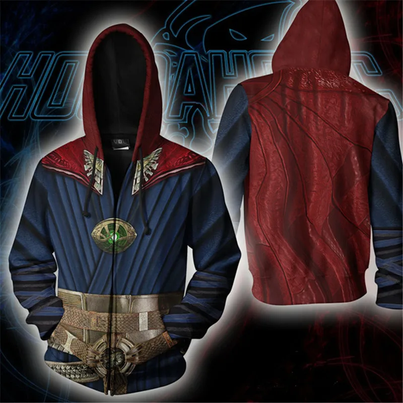 Avengers Endgame Quantum Realm Superhero Iron Man Doctor Strange Vision The Hulk Zipper Hoodies Sweatshirt Superhero Hoodie 5xl