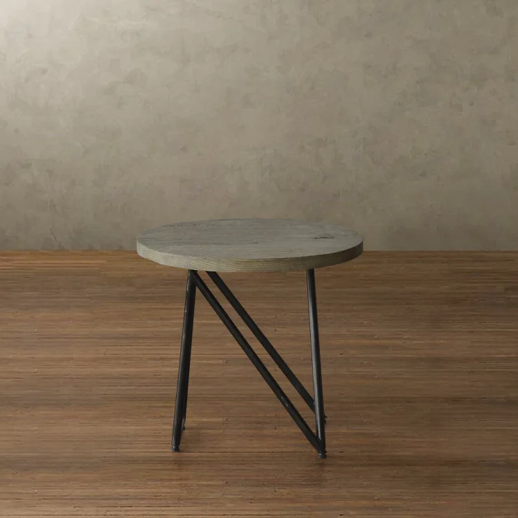 Retro wood to do the old wrought iron oval coffee table a few corners