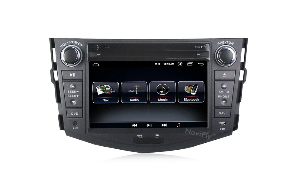 Best NaviFly 2 din Android 8.1 car multimedia radio stereo player for Toyota RAV 4 RAV4 2007 2008 2009 2010 2011 with GPS auto dvd 1