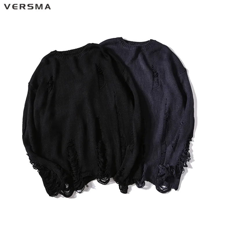 Свитер мужской вязаный в стиле хип хоп с полосками|sweater male|men knitted sweatermens knit |