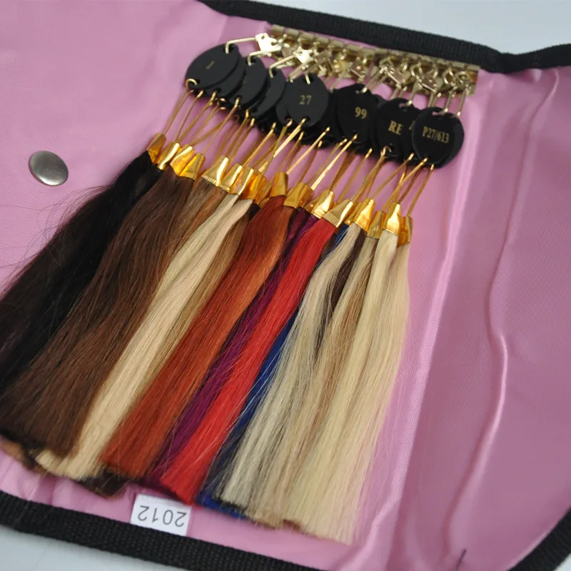 100% Remy Human Hair Color Rings Color Chart / Hair Extension Tools/Hair Accessory