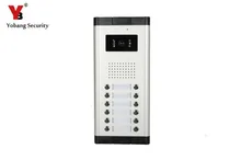 YobangSecurity Metal Aluminum Outdoor Camera For 12 Units Apartment Video Intercom Doorbell Door Phone Entry Access System