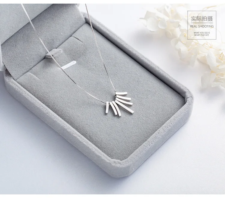 DreamySky, чистое 925 пробы Серебряное ожерелье с кисточками для женщин, ювелирное изделие, ошейник