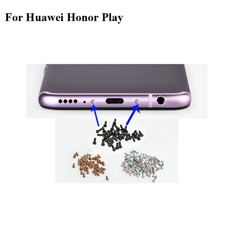 2 шт., для huawei honor play, COR-AL00, док-станция, винты, винт для корпуса, гвоздь для honor play, honor play, мобильные телефоны