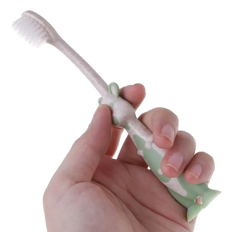Baby Toothbrush Wheat Straw Soft Bristles Teeth Dental Care Kids Hygiene Health