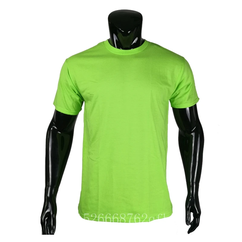 Light green Однотонная хлопковая Футболка мужская черно-белая футболка летняя футболка для скейтборда в стиле хип-хоп Скейт футболка Топы - Цвет: Light green