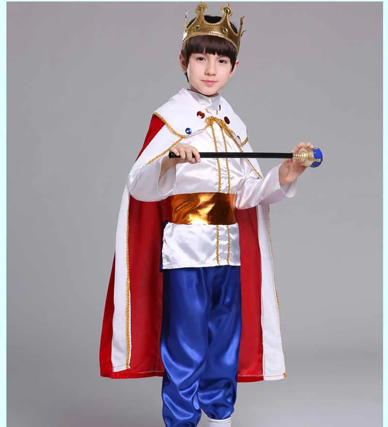 Children's New Year's Costumes Fantasia Boys Kingdom Cosplay Halloween Costume Kids Child Fancy Dress Prince Costume Plus Size 
