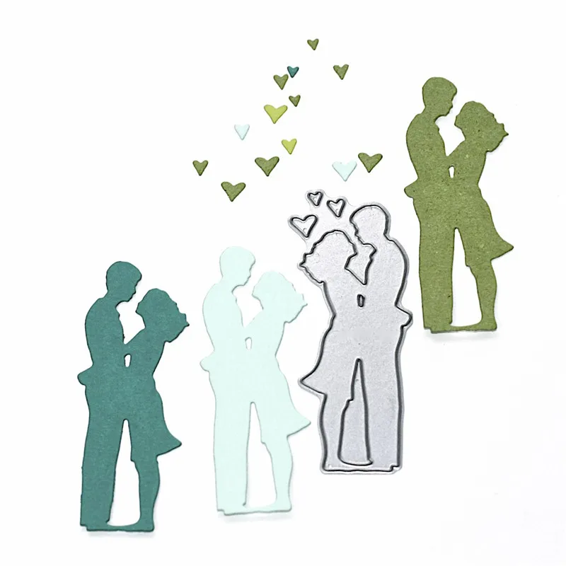 

Naifumofo Metal Cutting Dies Scrapbooking for Card Making DIY Embossing Cuts New Craft Loving Couple and Circle of Love Dies
