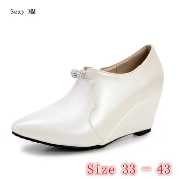 

High Quality Wedges Women Platform Shoes High Heels Women Wedge Casual High Heel Shoes Ladies Plus Size 33 - 40 41 42 43