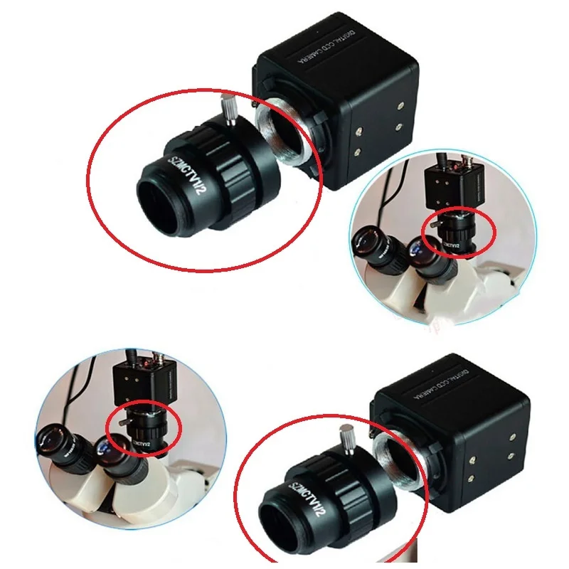 0.5X C-mount релейный адаптер объектива линза редуктора f/Тринокулярный стереомикроскоп 1/2 CTV CCD промышленная камера SZMCTV1/2 разъем