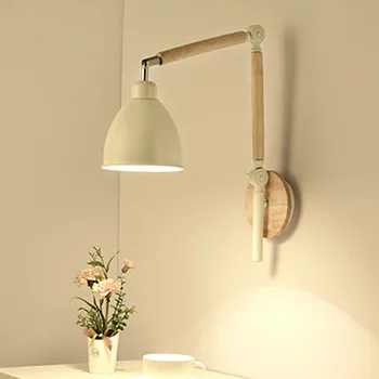 

Adjustable Wall lamps long arm folding Light fixtures Bedrooom bedside living room office study Vanity Light bra Wall Sconces