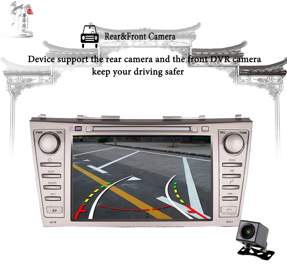 Sale 4G+64G Android 9.0 Car Autoradio dvd Video headunit with 3/4g wifi gps navi For Toyota camry 2007 - 2011 SWC TPMS OBD2 DAB BT SD 3