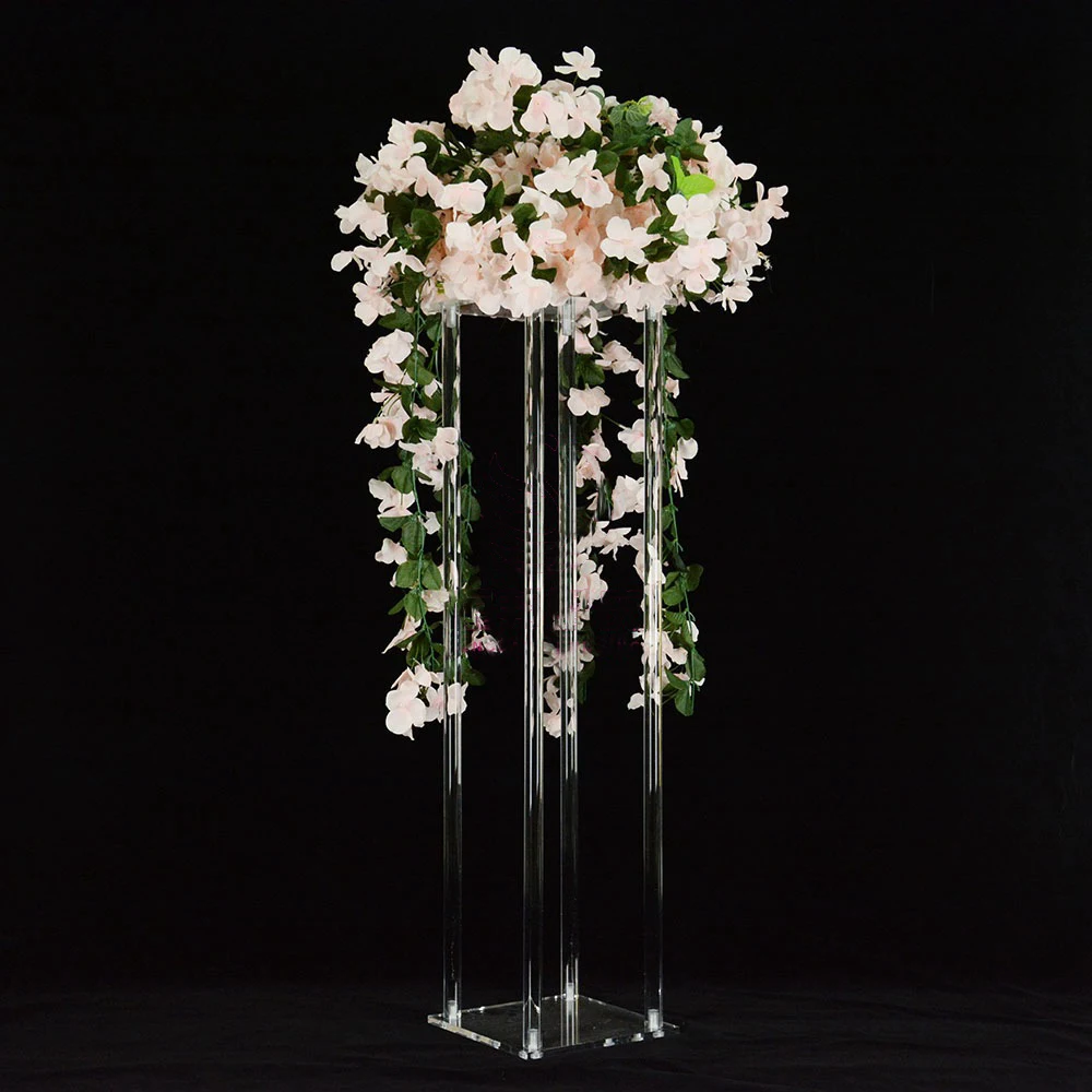 80cm Tall wedding Crystal flower stand table centerpiece acrylic