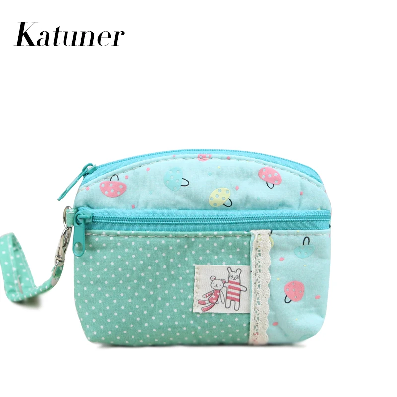 Clutch Zipper Handbag Small Wallet Card Holder Canvas Coin Purse Change Bag