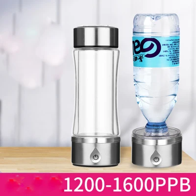 

420ml SPE/PEM Rich Hydrogen Water Generator Dual Use Water Ionizer Maker Antioxidant Alkaline Healthy Smart Water Bottle Pitcher