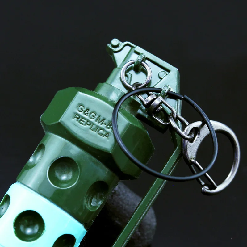 6 см игра Playerunknown's Battlegrounds Frag гранат оружие модельный брелок PUBG сплав брелок подвеска сувенир Шарм вентиляторы подарок