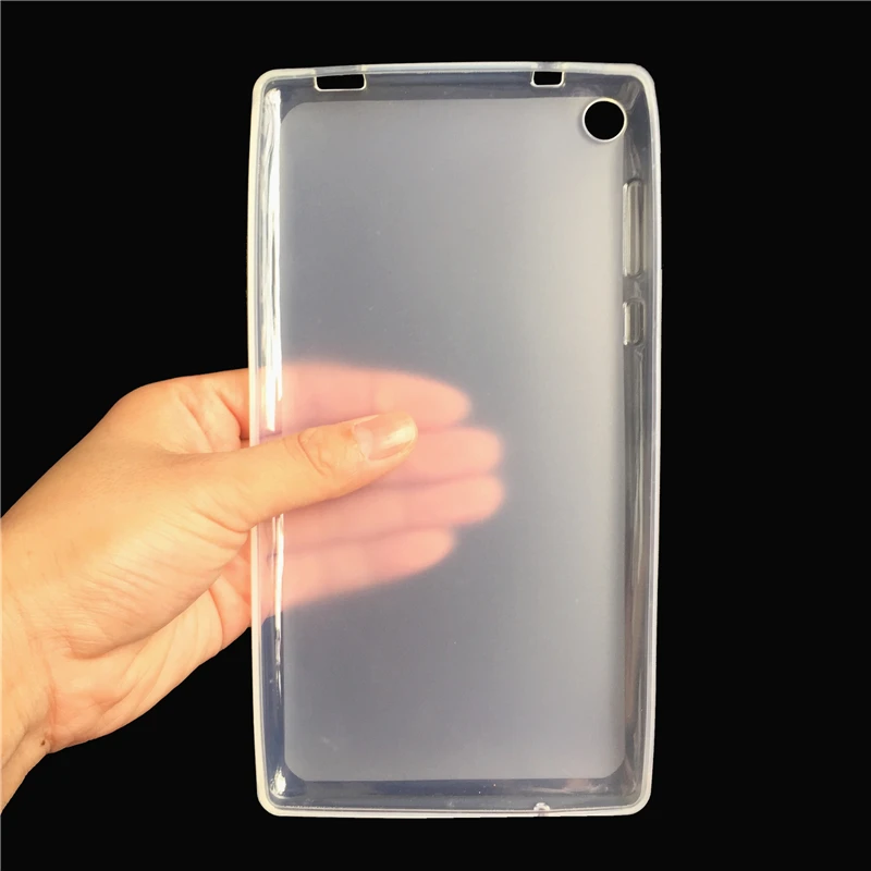 

KiKiss Soft Silicon Case Only For Lenovo Tab 3 7 730F 730M 730X 730N TB3-730N 7 Inch Frosted Transparent Cover Easy To Install