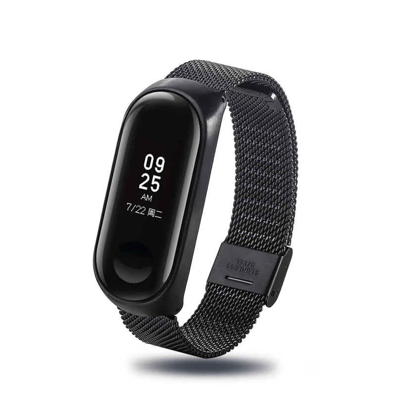 Браслет для Xiaomi Mi Band 3 ремешок часов из нержавеющей стали xiaomi mi band аксессуары