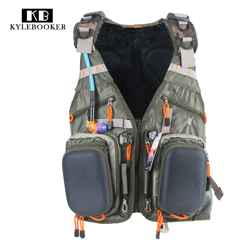 

Army Green Adjustable Outdoor Sport Bag Multifunction Pockets Hunting Fishing Vest Backpack Fish Accessory