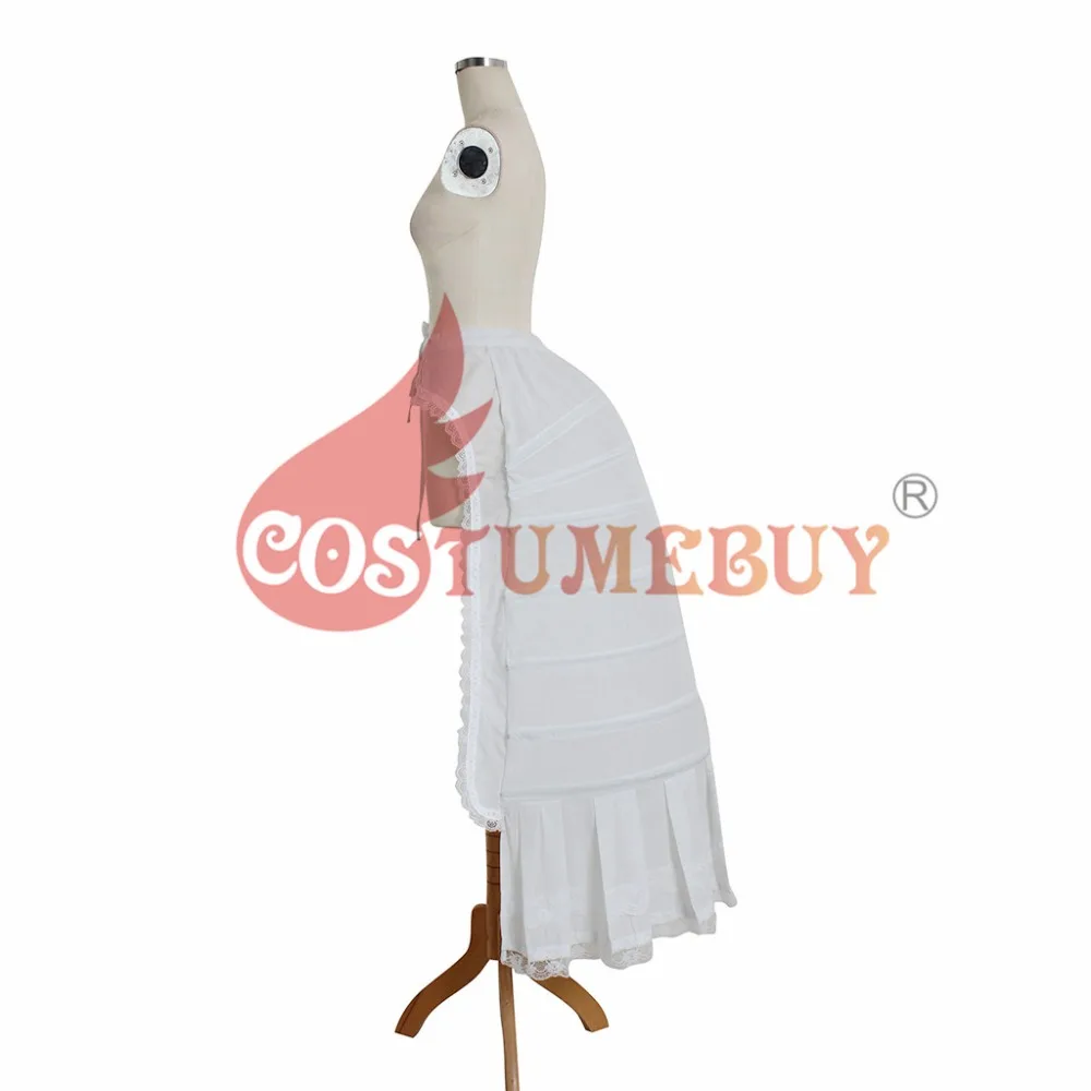 Women Rococo Victorian Civil War Wedding Dress Cosplay Petticoat Crinoline Underskirt White Cage Frame Pannier Bustle cosplay costume,hoop cage skirt