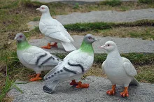 2 pcs garden resin doves home crafts ornaments artificial animal dove sculpture restaurant decoration crafts hotel