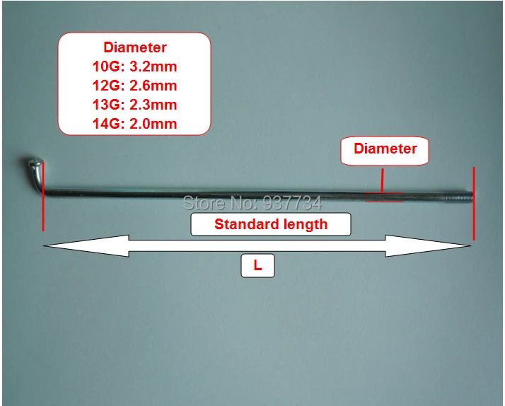Велосипедная спица 12g 210 мм/#45 стальная спица столбы/спицы и ниппель набор G-L018