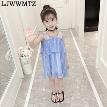 

LJWWMTZ CDLYQ09 Children's wear 18 summer wear new girls vest dress female cuhk cake dress party party