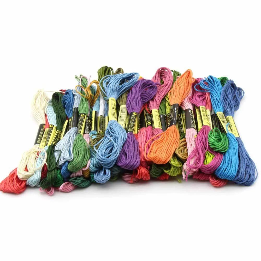 

100 Colors Embroidery Thread Floss Cross Stitch Cotton Thread Cross-Stitch Kit Diy Sewing Skeins Craft