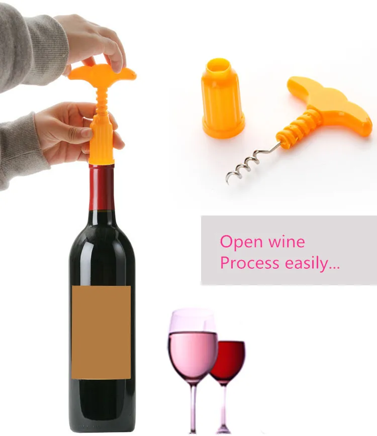 Hot Sale cork Kitchen Gadgets Large plastic wine bottle opener cork