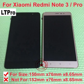 

LTPro TOP Quality LCD Display Touch Screen Digitizer Assembly with frame For Xiaomi Redmi Note 3 Pro Mobile Replacement parts