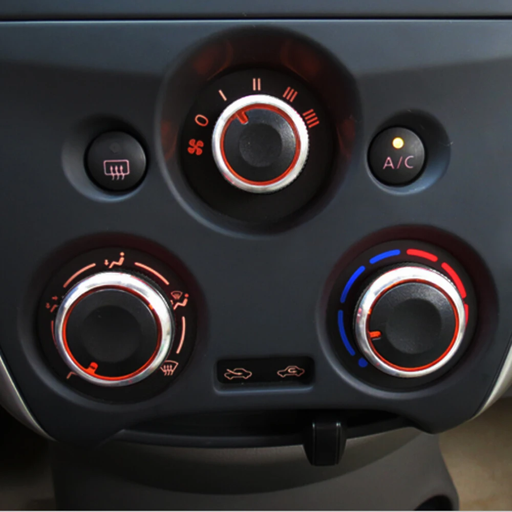 Лидер продаж! Для Nissan new Sunny March AC Ручка для автомобиля 3 шт./лот Кондиционер