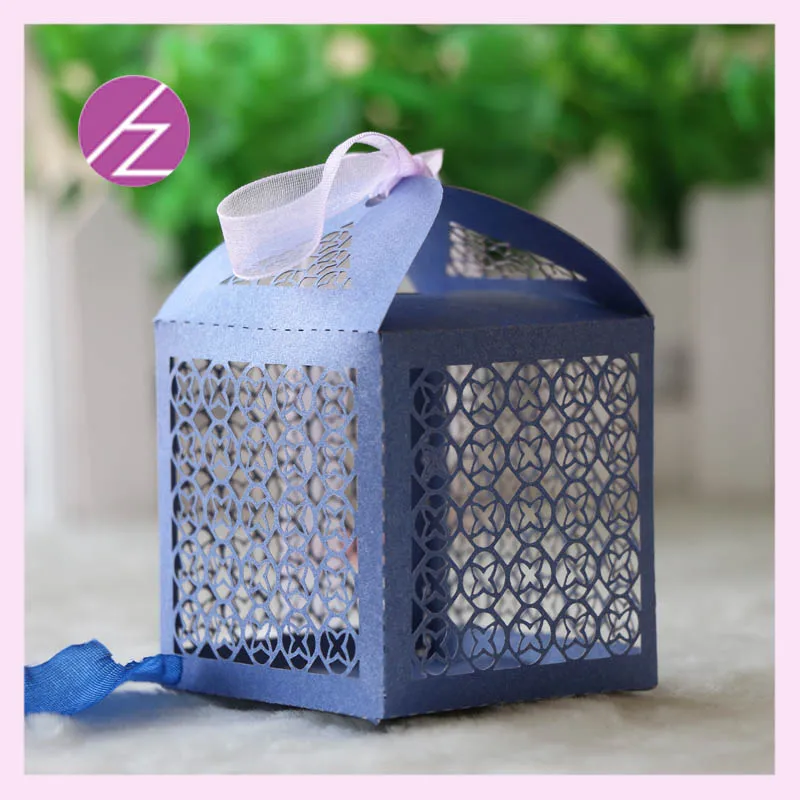 1262 13 De Réduction50 Pcslot Boîte à Gâteaux Sucrés Pour Mariage Boîte à Bonbons En Papier Découpé Au Laser Comme La Cage à Oiseaux Fabrication