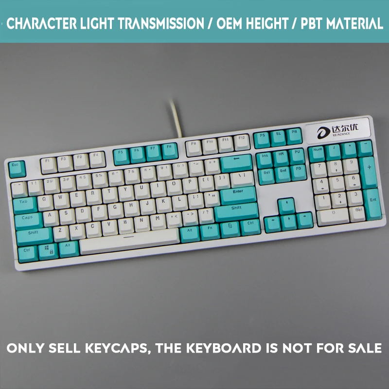 104 ключ PBT капля дождя Dolch пользовательская механическая клавиатура Keycap двойной цвет слово прозрачная подсветка Keycap для Cherry MX