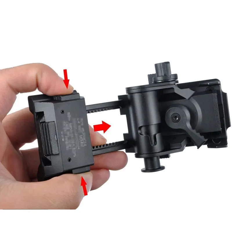 Металлический адаптер Wilcox L4 G24 для быстрого крепления на шлем NVG с ЧПУ, переходники для ночного видения, Быстрый Шлем Ops, черный