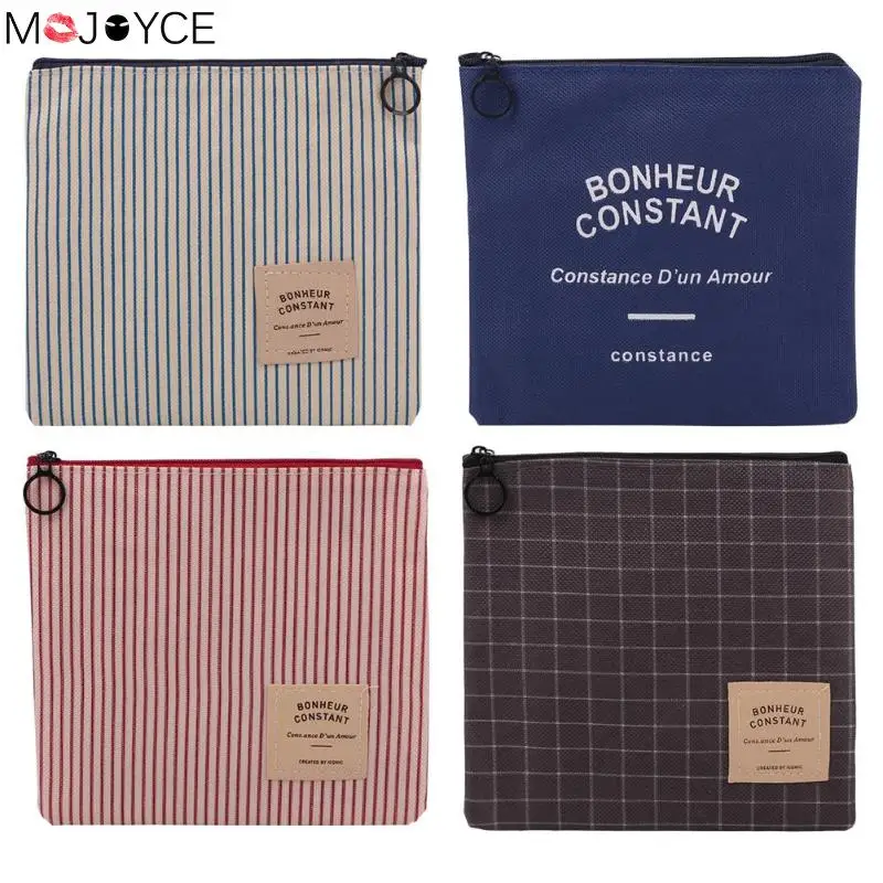 

2018 Lady Canvas Cosmetics Storage Bag Casual Women Travel Organization Beauty Cosmetic Make up Storage School Stationery Gift