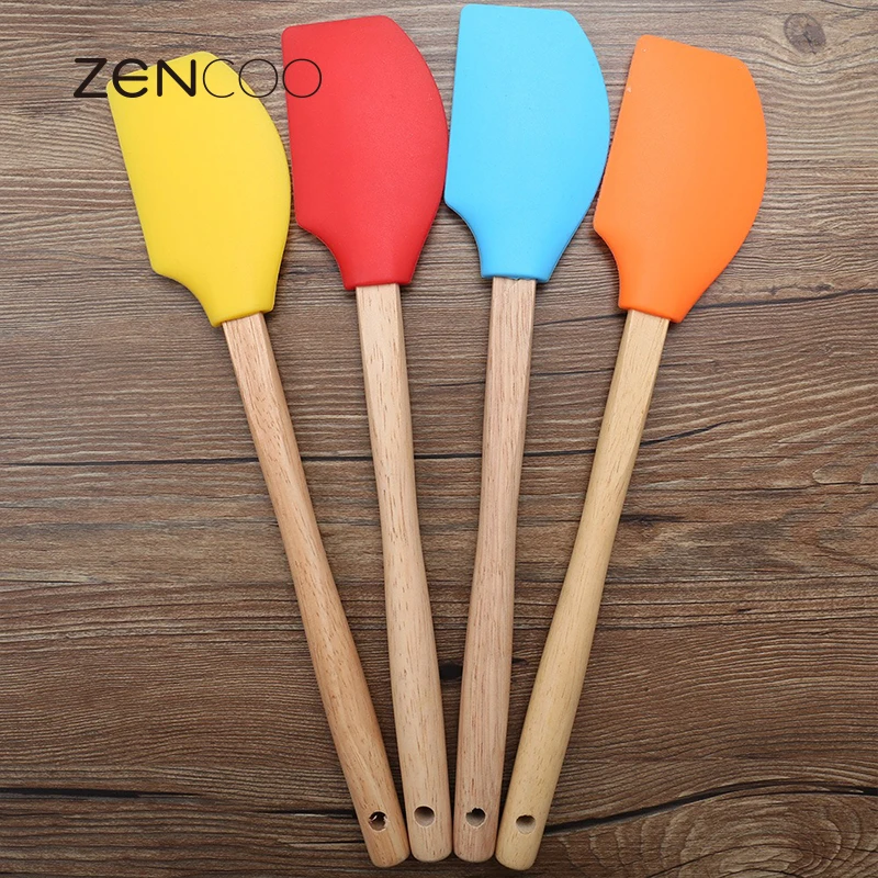 Buy Silicone Spatula with Wood Handle Baking Spatula