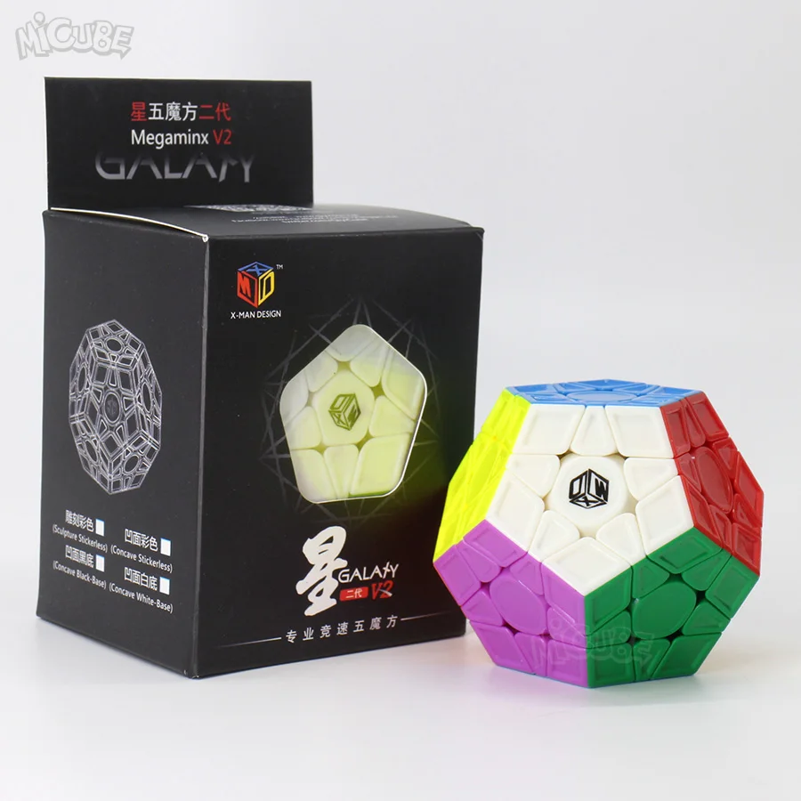 Mofangge Qiyi X-MAN Galaxy V2 куб скульптура без наклеек профессиональные скоростные магические кубики Головоломка Развивающие игрушки для детей