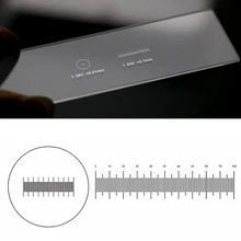 916 DIV 0,01 мм микроскоп сетка разделение Graticule калибровка микрометр микроскопа аксессуар калибровки слайд