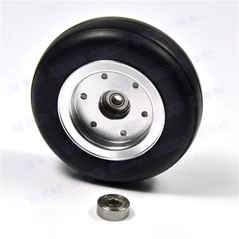 

1pcs 2.75 inch Rubber Wheel With Aluminum Hub D70*H22mm Hole Diameter 4mm For RC Models