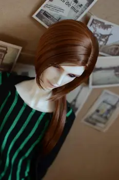 

BJD doll hair wigs High-temperature wire for 1/3 BJD DD SD doll silver brown hair wigs doll accessories