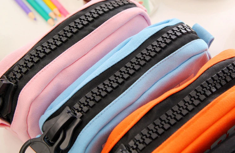 kore buyuk fermuarli kalem cantasi buyuk kapasiteli tuval kalem kutusu okul kirtasiye kalem saklama kutusu malzeme escolar malzemeleri