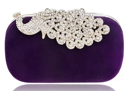 YM1009purple Sekusa вечерние клатчи Корона Стразы вечерние сумки кошелек сумка для свадьбы бриллианты леди кошелек мини Вечерние сумки - Цвет: YM1009purple