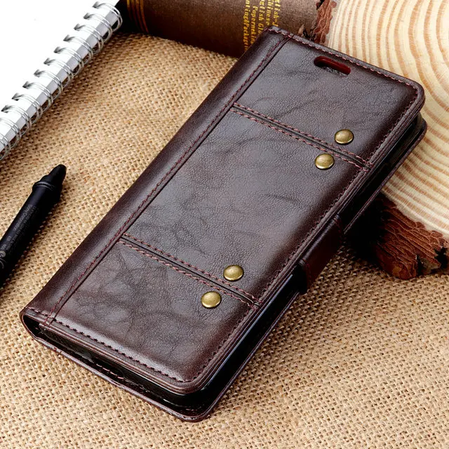 Кожаный чехол-кошелек 6,2 дюйма для Asus Zenfone 5Z ZS620KL, чехол-книжка для Asus Zenfone 6 ZS630KL, чехол 6Z Zenfone 5 ZE620KL 5 Z - Цвет: Dark brown (HBW)
