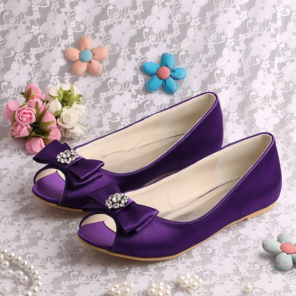 purple bridesmaid shoes