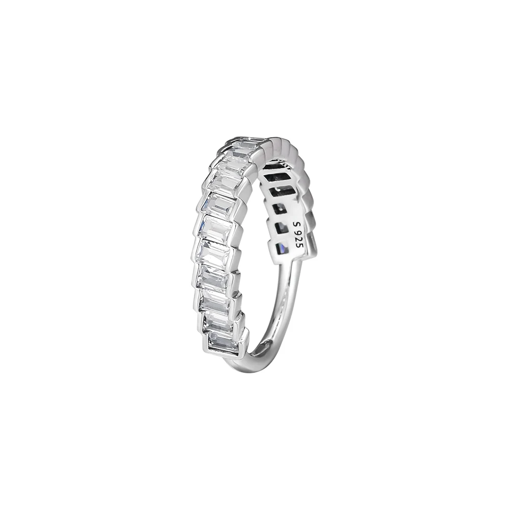 

Glacial Beauty Rings with Clear CZ 100% Authentic 925 Sterling-Silver-Jewelry Free Shipping