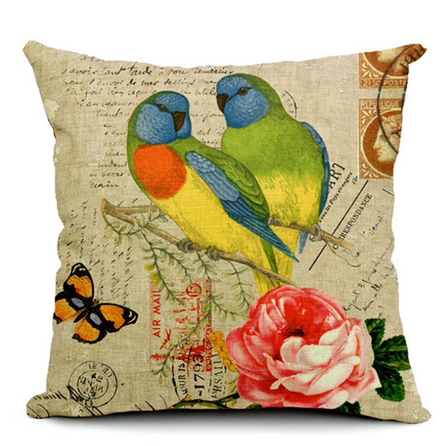 European Simple Vintage Design Tropical Plant Bird Home Decor Sofa and The Most Amazing and Interesting tropical bird home decor for Existing Home