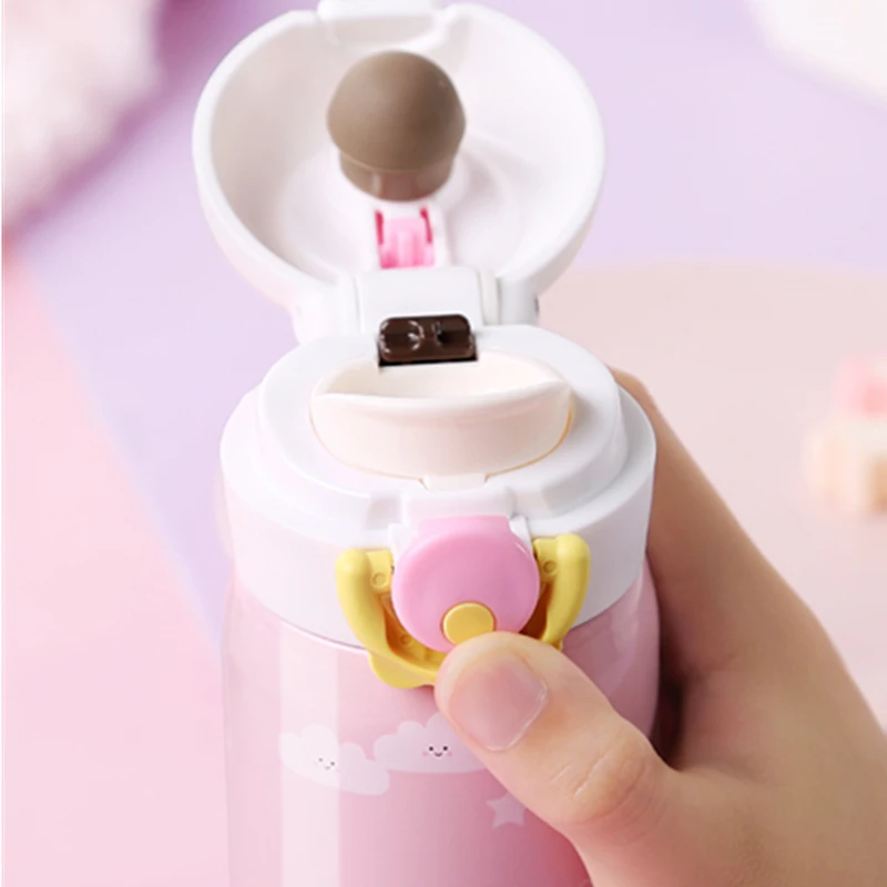 350ml Cute Unicorn Thermos Bottle Kids Baby Feeding Water Bottle Stainless Steel Heat-resistant Best Christmas Gift Portable Cup
