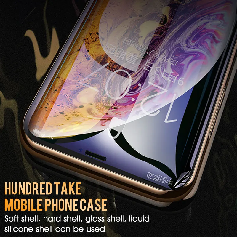 Защитное стекло 30D на полный экран для iPhone X XR XS MAX 8 7 6 6s 11 Pro Max|Защитные стёкла и