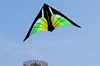 New Toys Hot  2.8m Quality Goods Power Green Triangle/Delta Kite With Handle and String Good Flying Kites 6