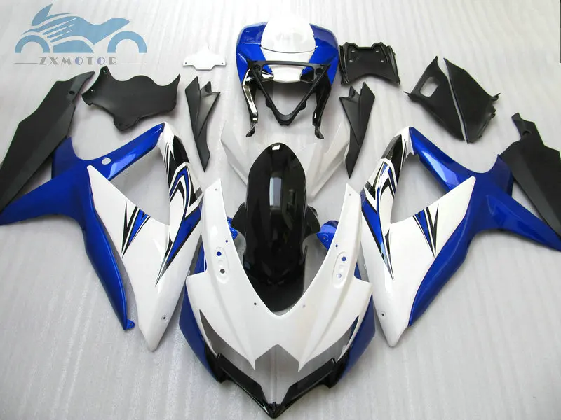 Набор обтекателей для SUZUKI GSXR 600 750 2008 2010 K8 полный комплект мотоциклов K9 08 09 10 белый